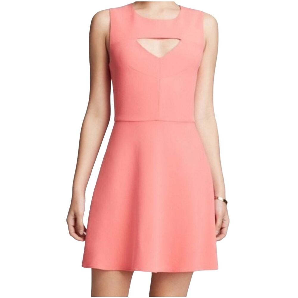 French Connection Cutout Dress in Coral , Size 10​​​​​​